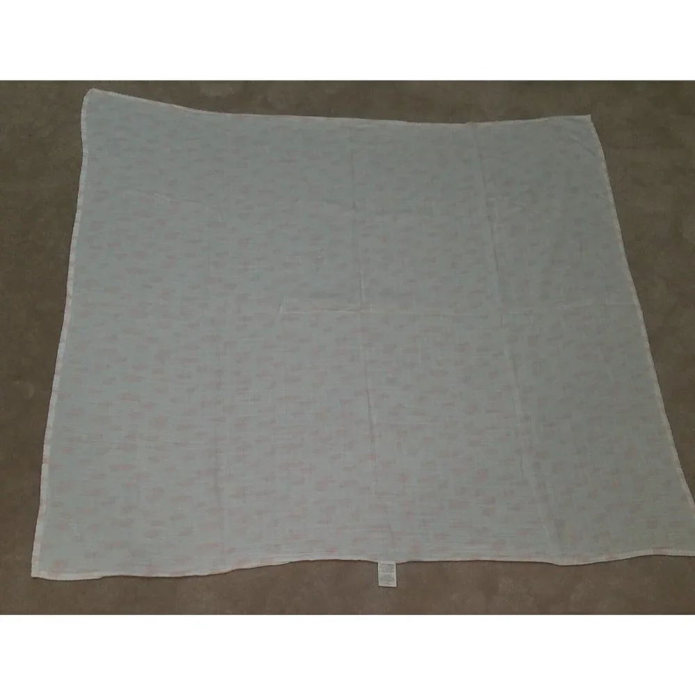 Cloud Island Pink White Animal Print Muslin Cotton Swaddle Blanket Baby Lovey